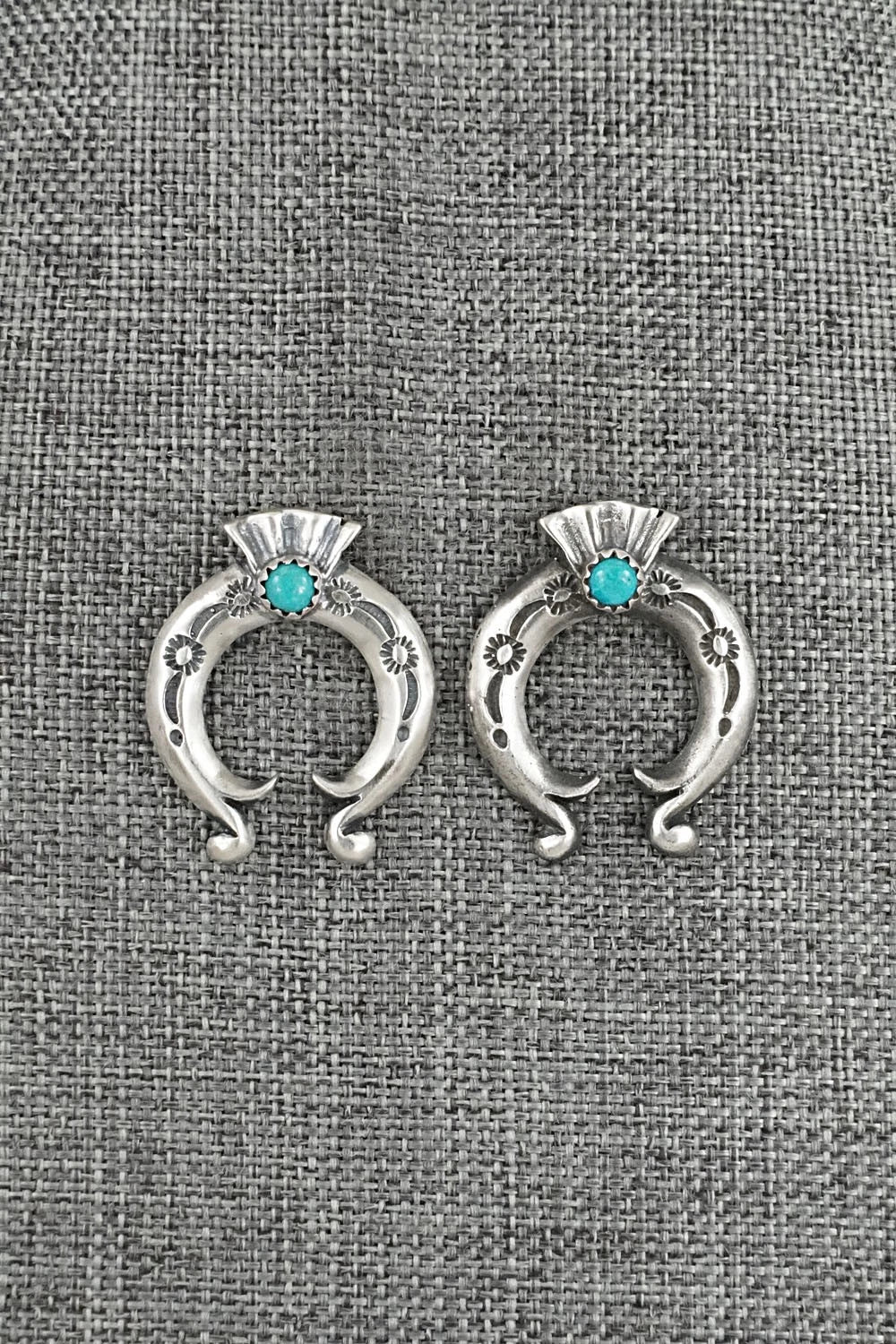 Turquoise & Sterling Silver Earrings - Adrienne Gordon