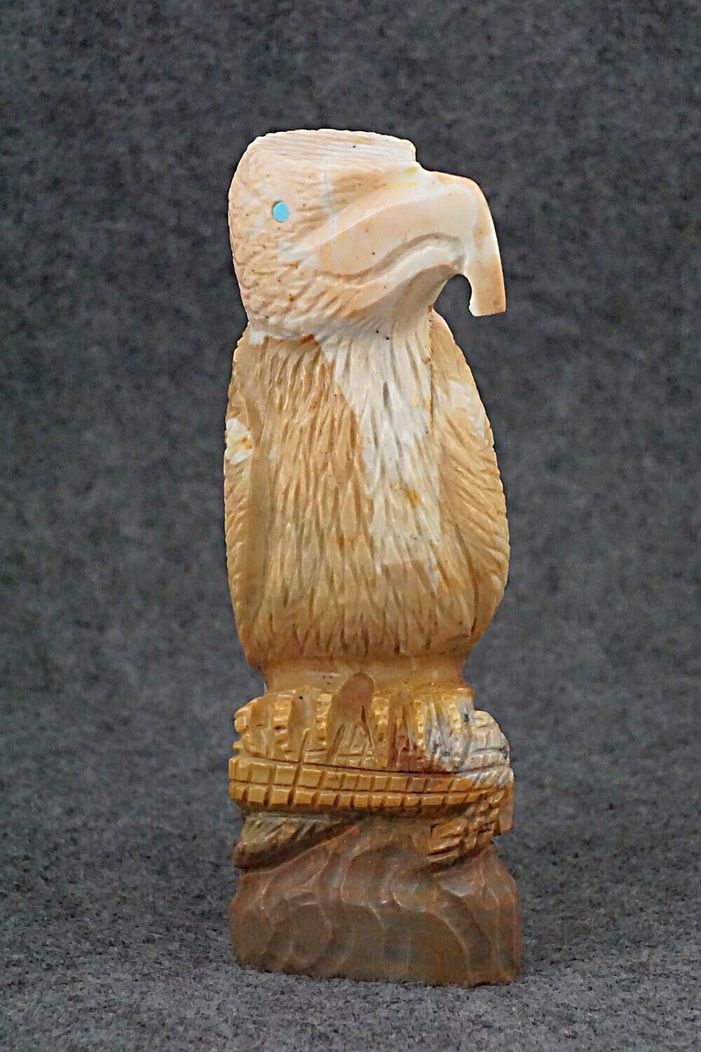 Eagle with Fish Zuni Fetish Carving - Tony Mackel