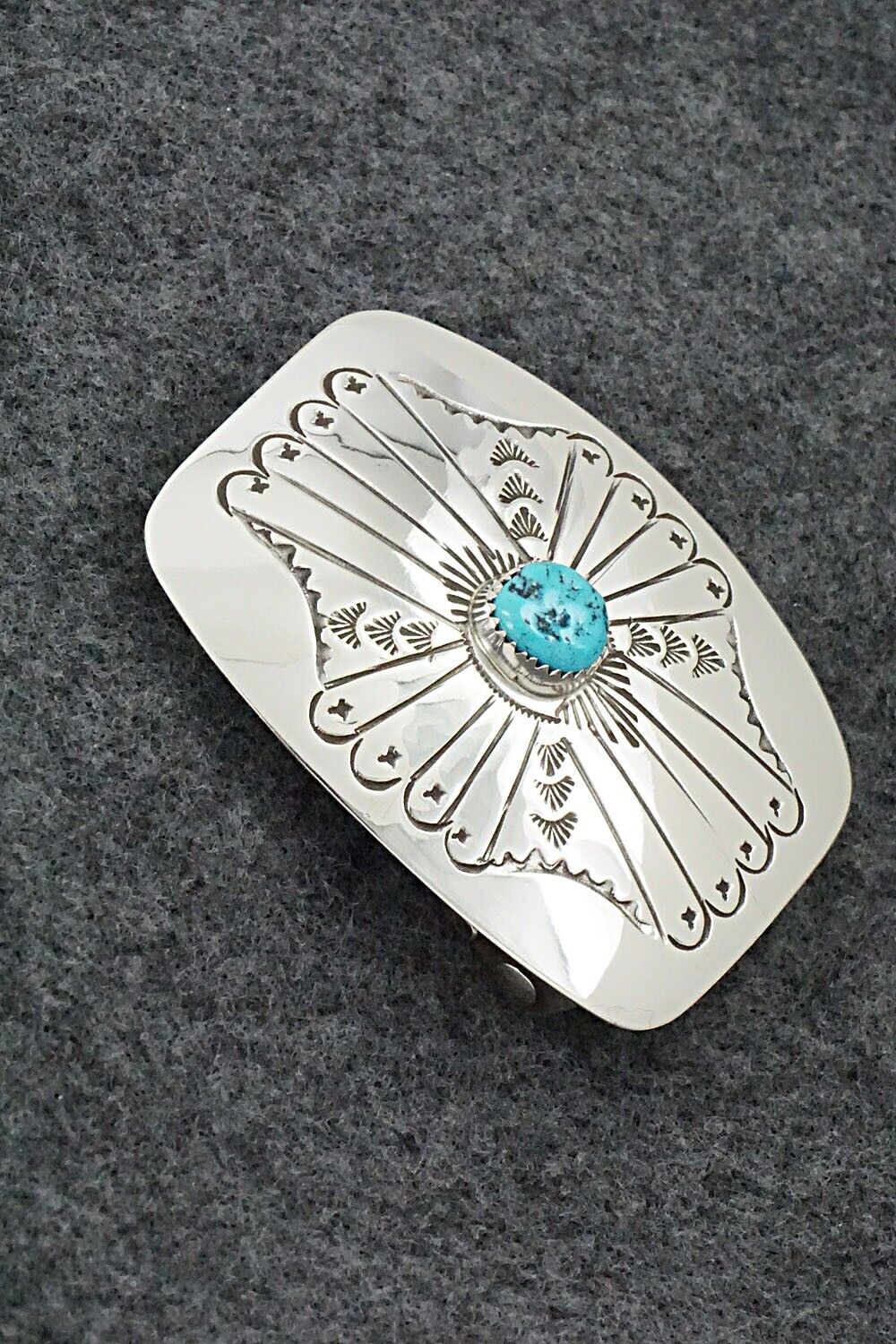 Turquoise & Sterling Silver Belt Buckle - Jolene Begay