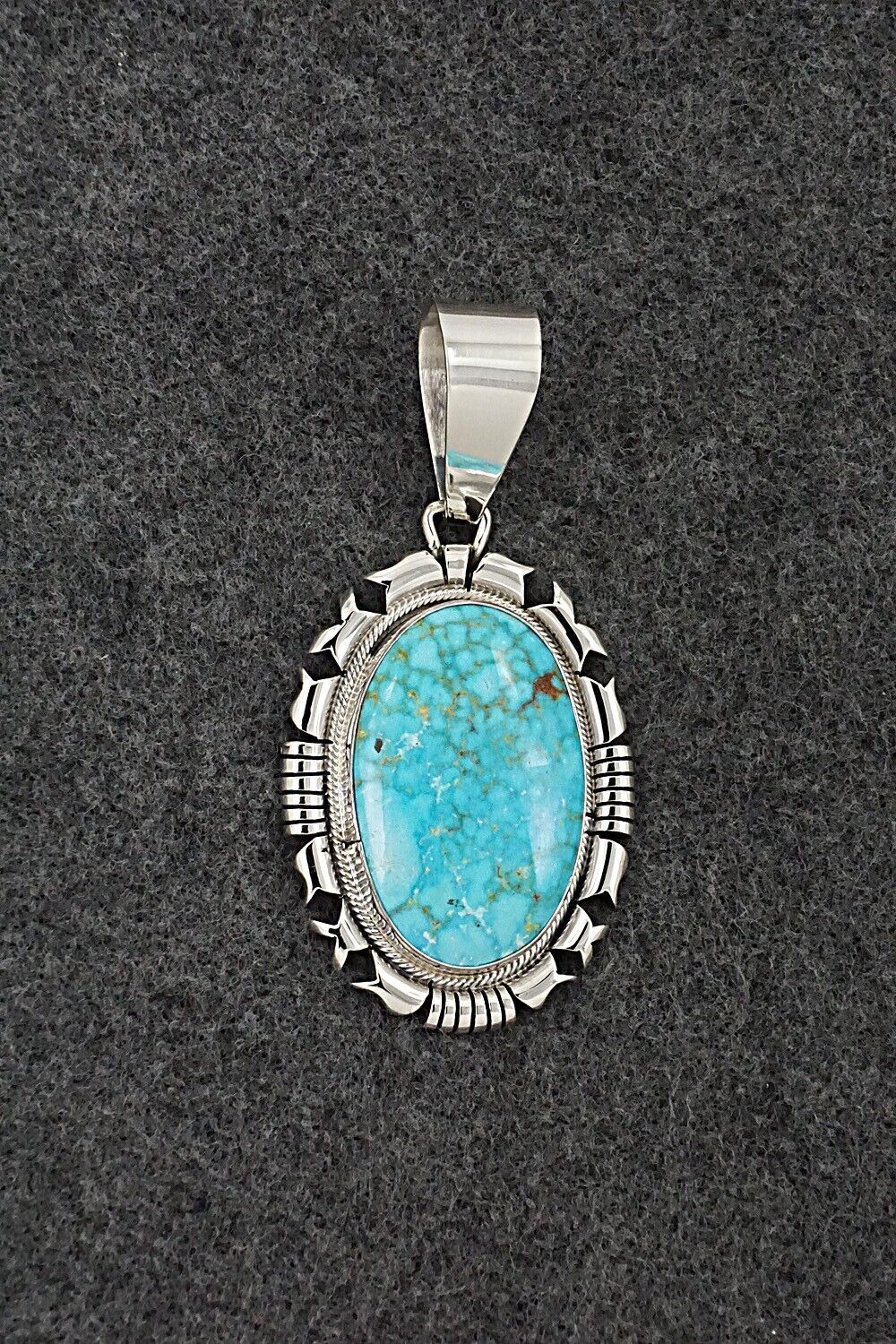 Turquoise & Sterling Silver Pendant - Daniel Benally