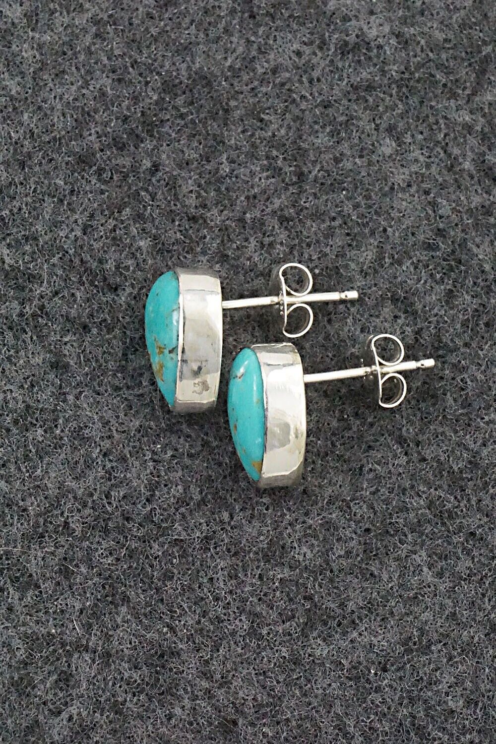 Turquoise & Sterling Silver Earrings - Marco Begaye