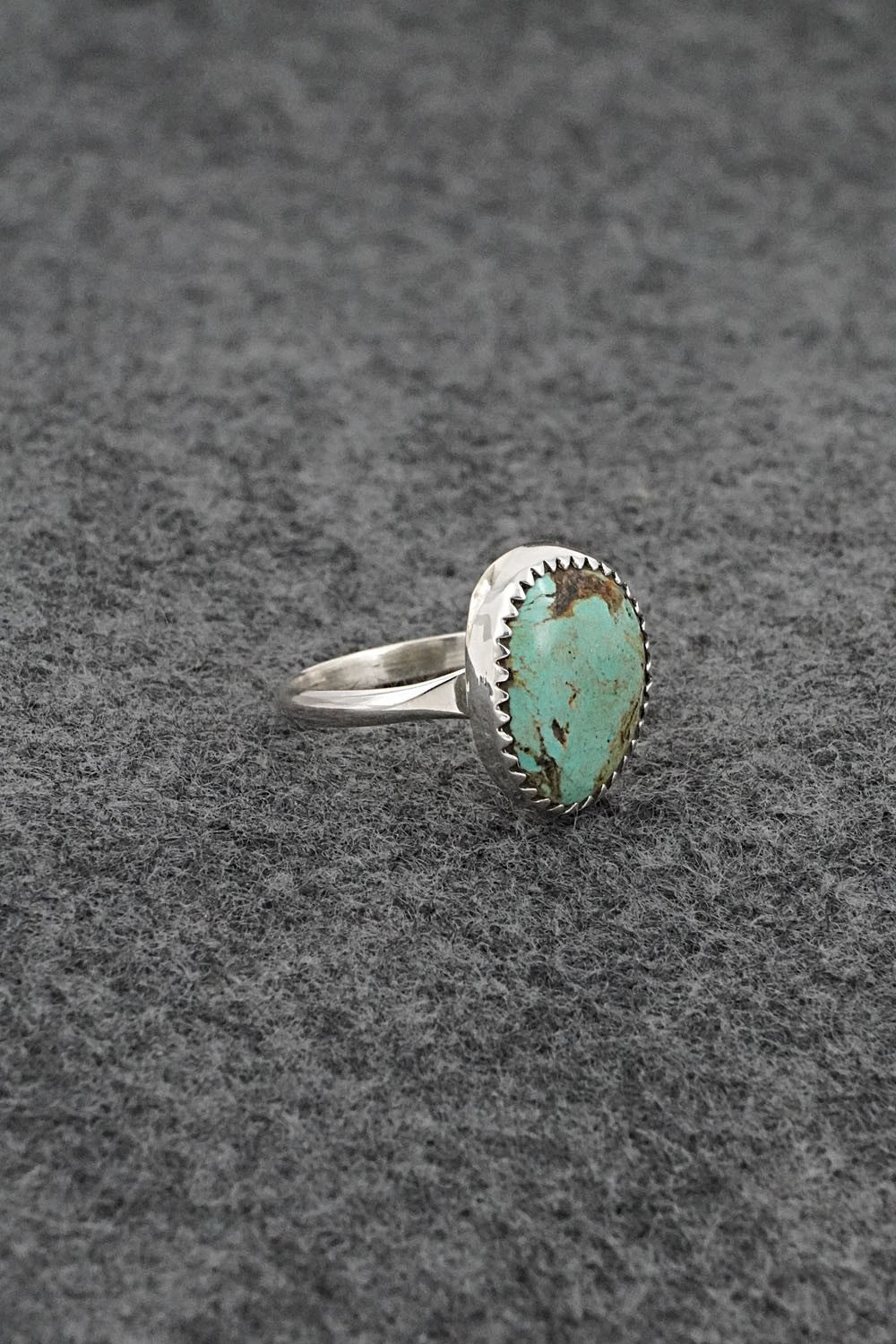 Turquoise & Sterling Silver Ring - Darius Arviso - Size 7.25