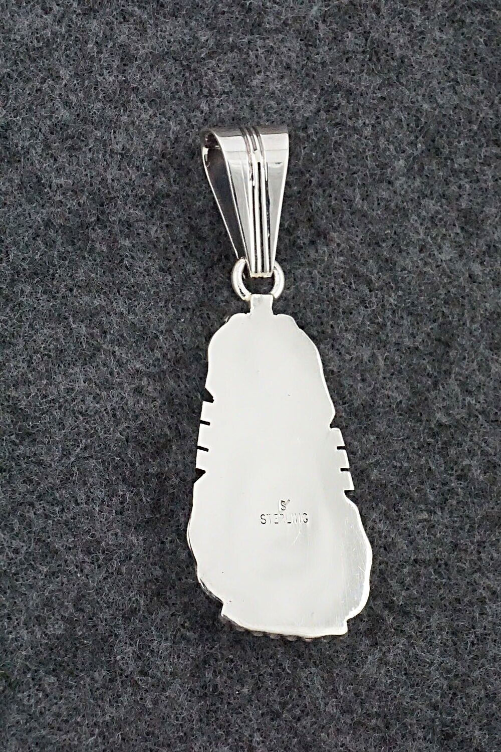 White Buffalo & Sterling Silver Pendant - Samuel Yellowhair
