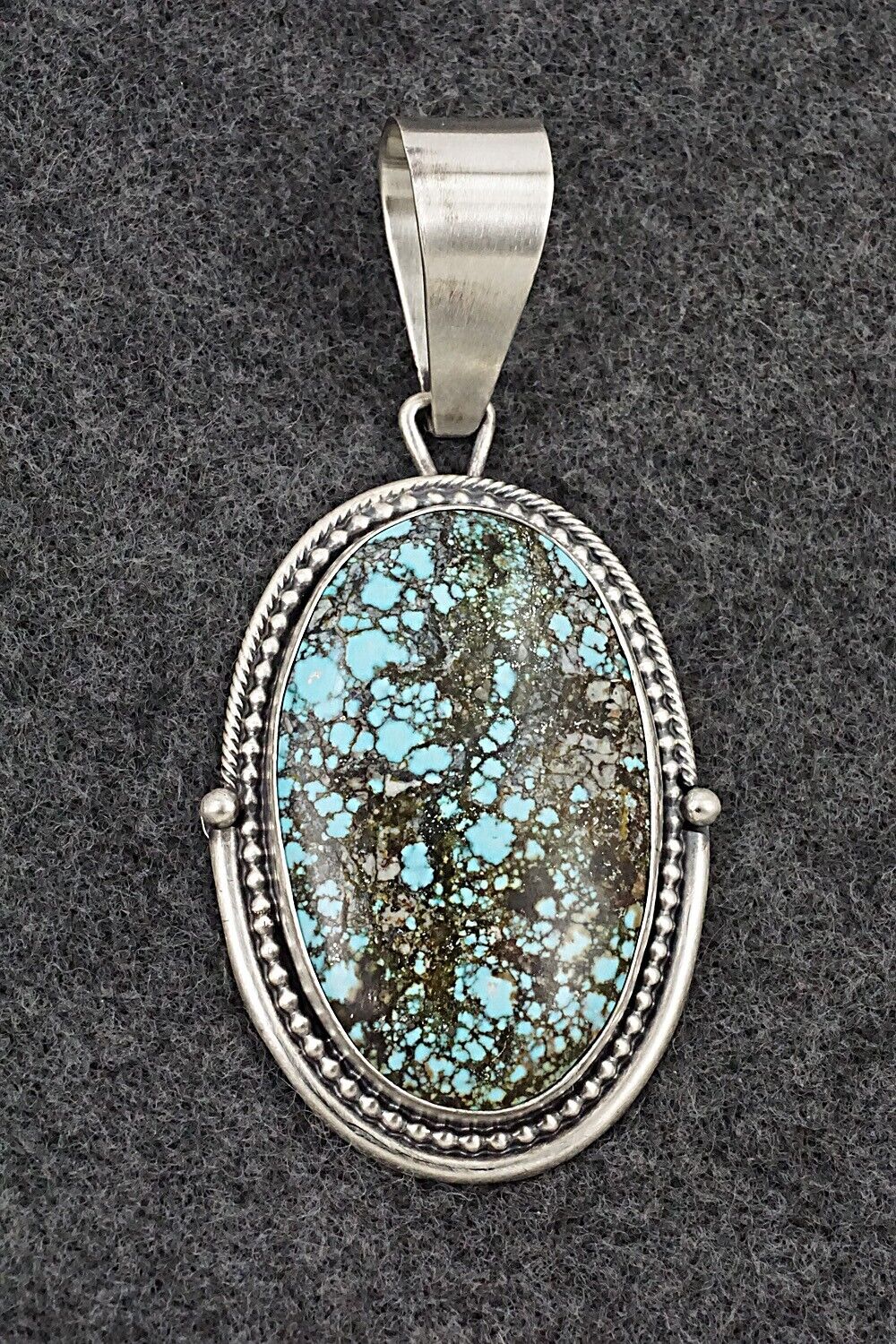 Turquoise & Sterling Silver Pendant - Daniel Benally