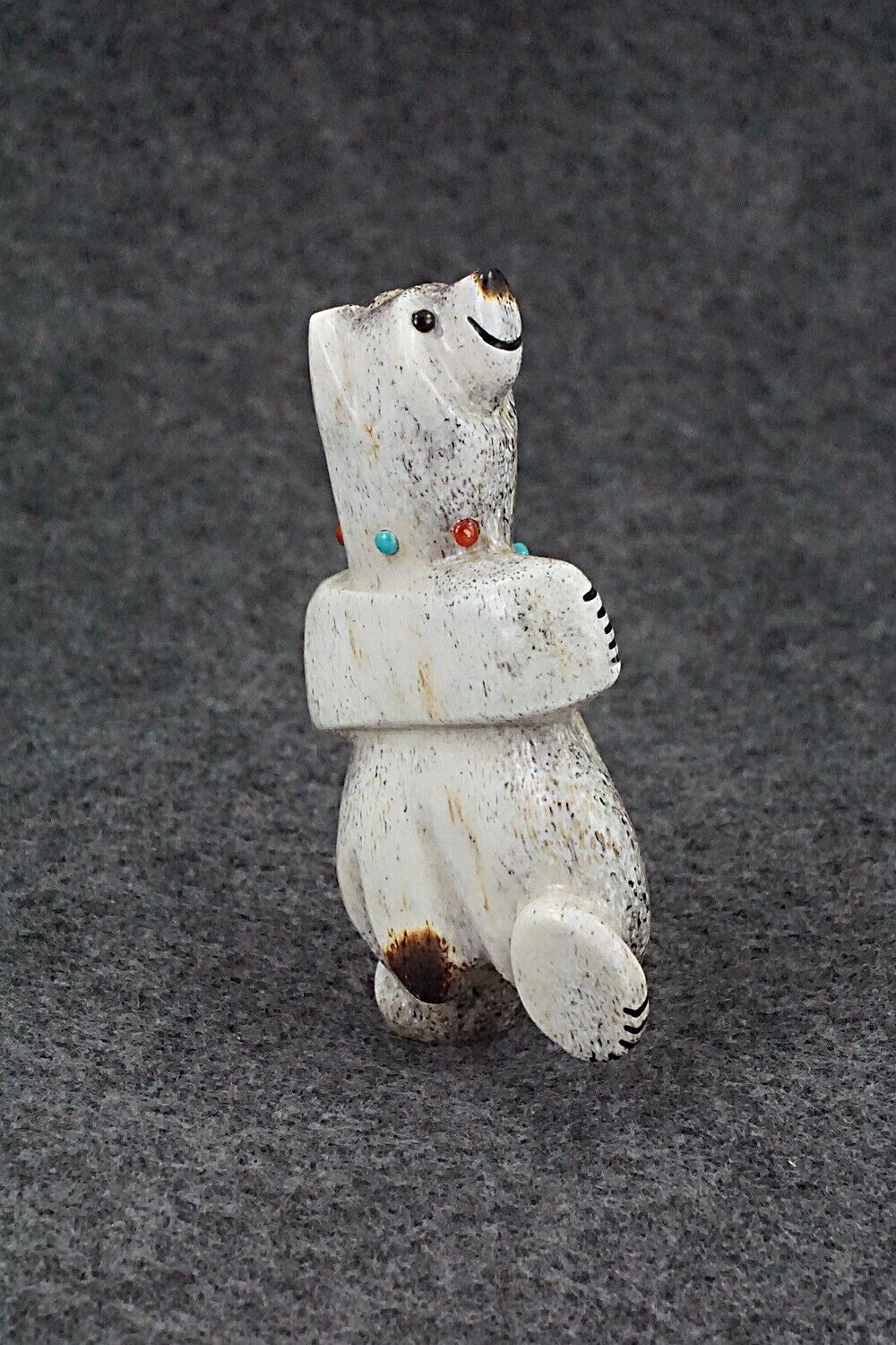 Dancing Bear Zuni Fetish Carving - Claudia Peina