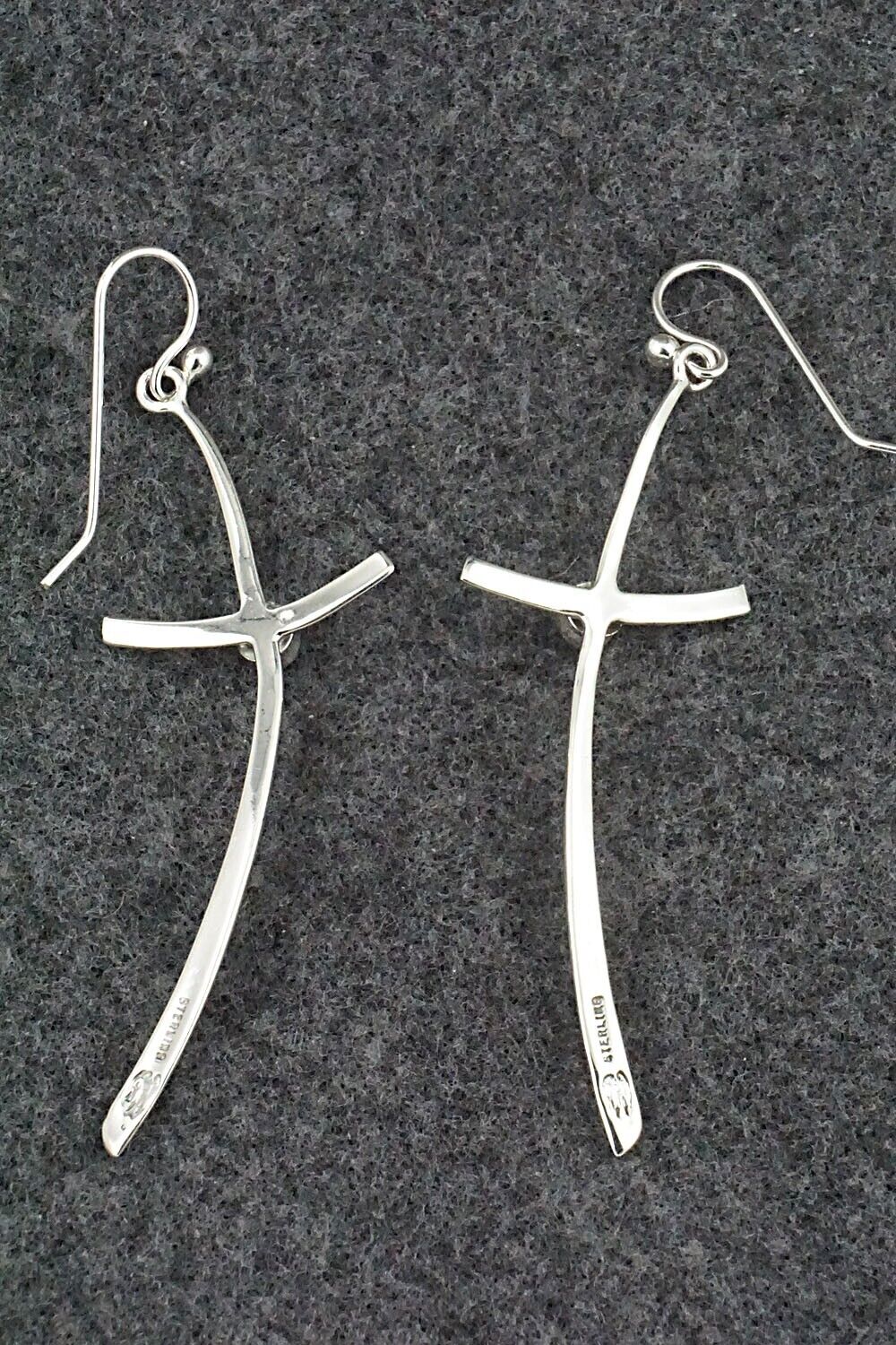 Turquoise & Sterling Silver Earrings - Raymond Coriz