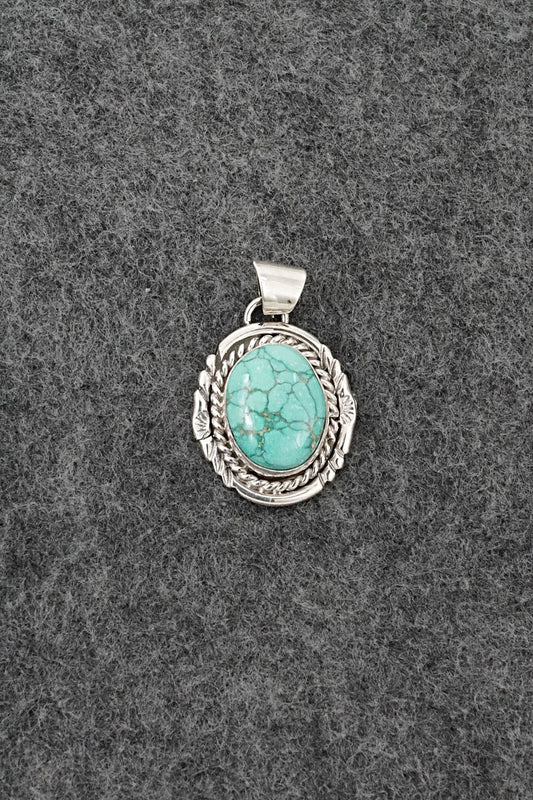Turquoise and Sterling Silver Pendant - Gene Martinez
