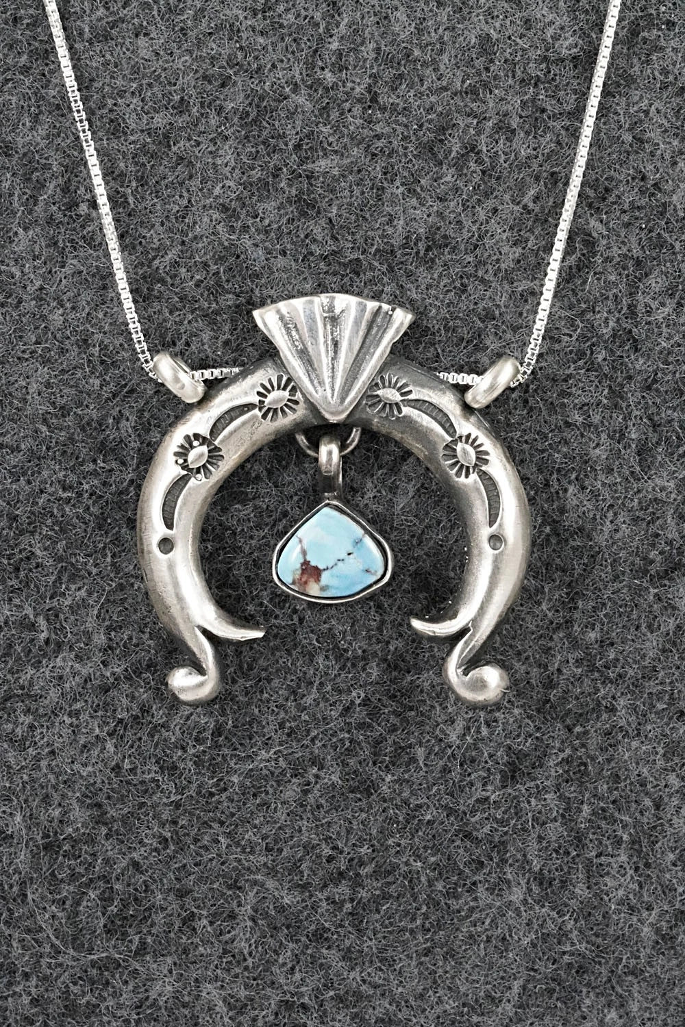 Turquoise & Sterling Silver Necklace - Gary Shorty