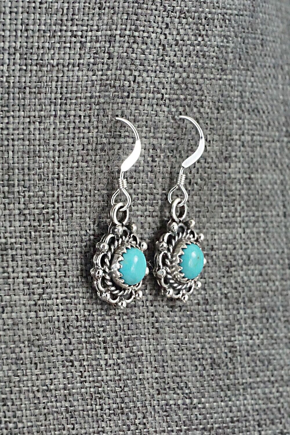 Turquoise & Sterling Silver Earrings - Emery Spencer