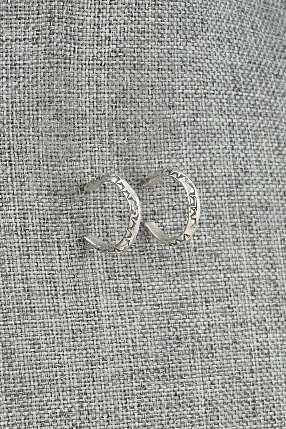 Sterling Silver Hoop Earrings - Elaine Tahe