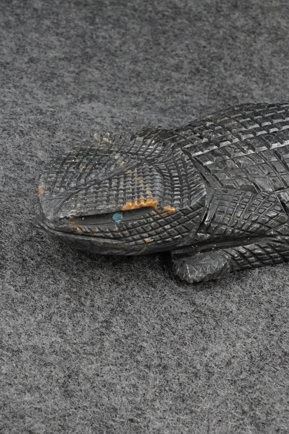 Horned Toad Zuni Fetish Carving - Tony Mackel