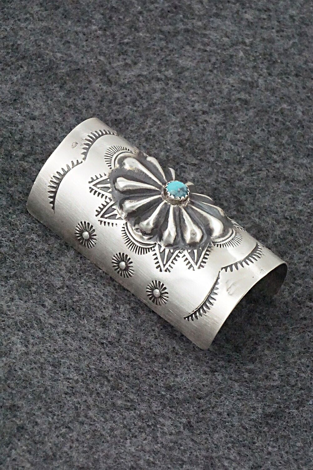 Turquoise & Sterling Silver Hair Pin - Arlene Soce