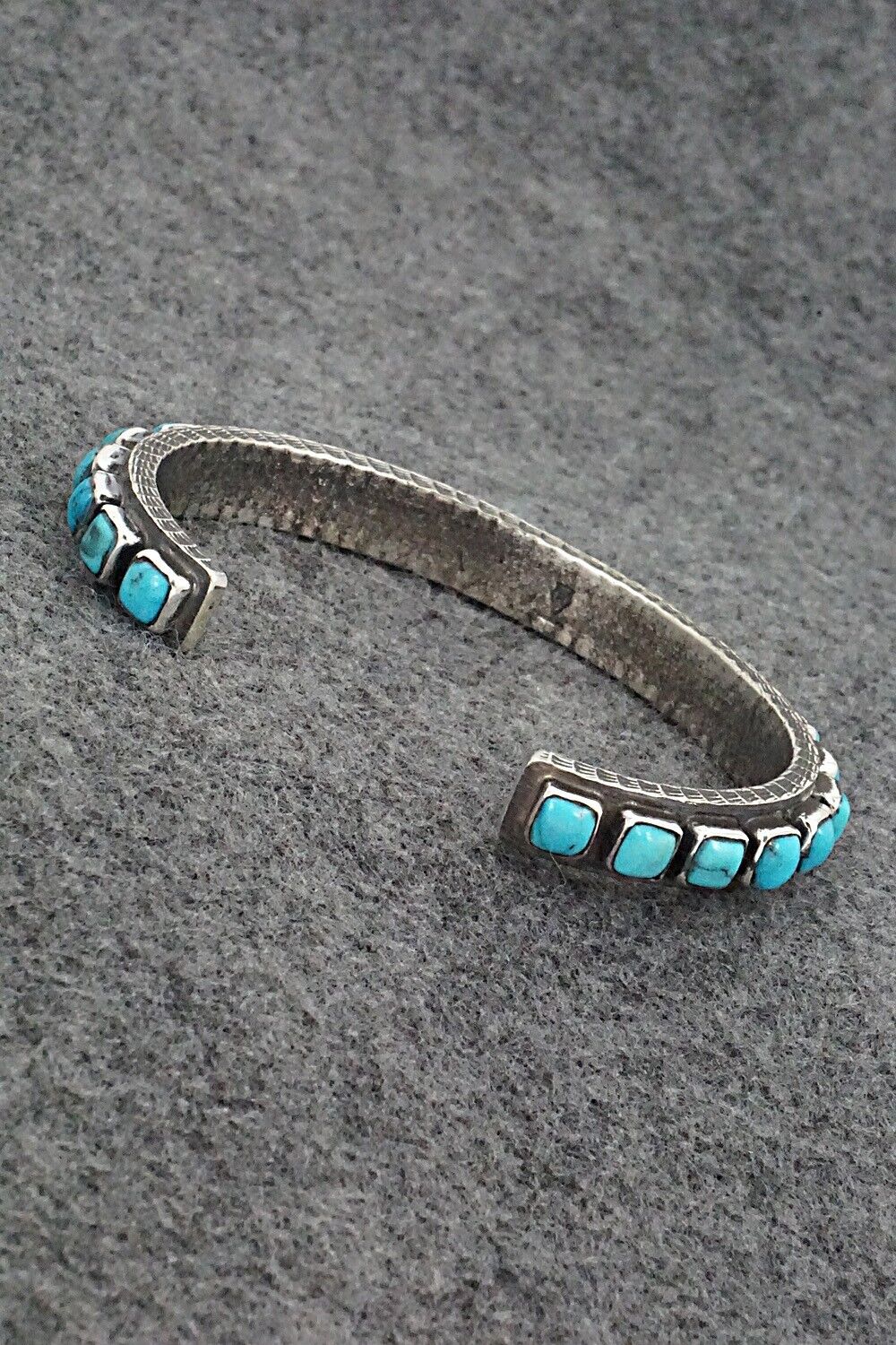 Turquoise & Sterling Silver Bracelet - Ernest Rangel