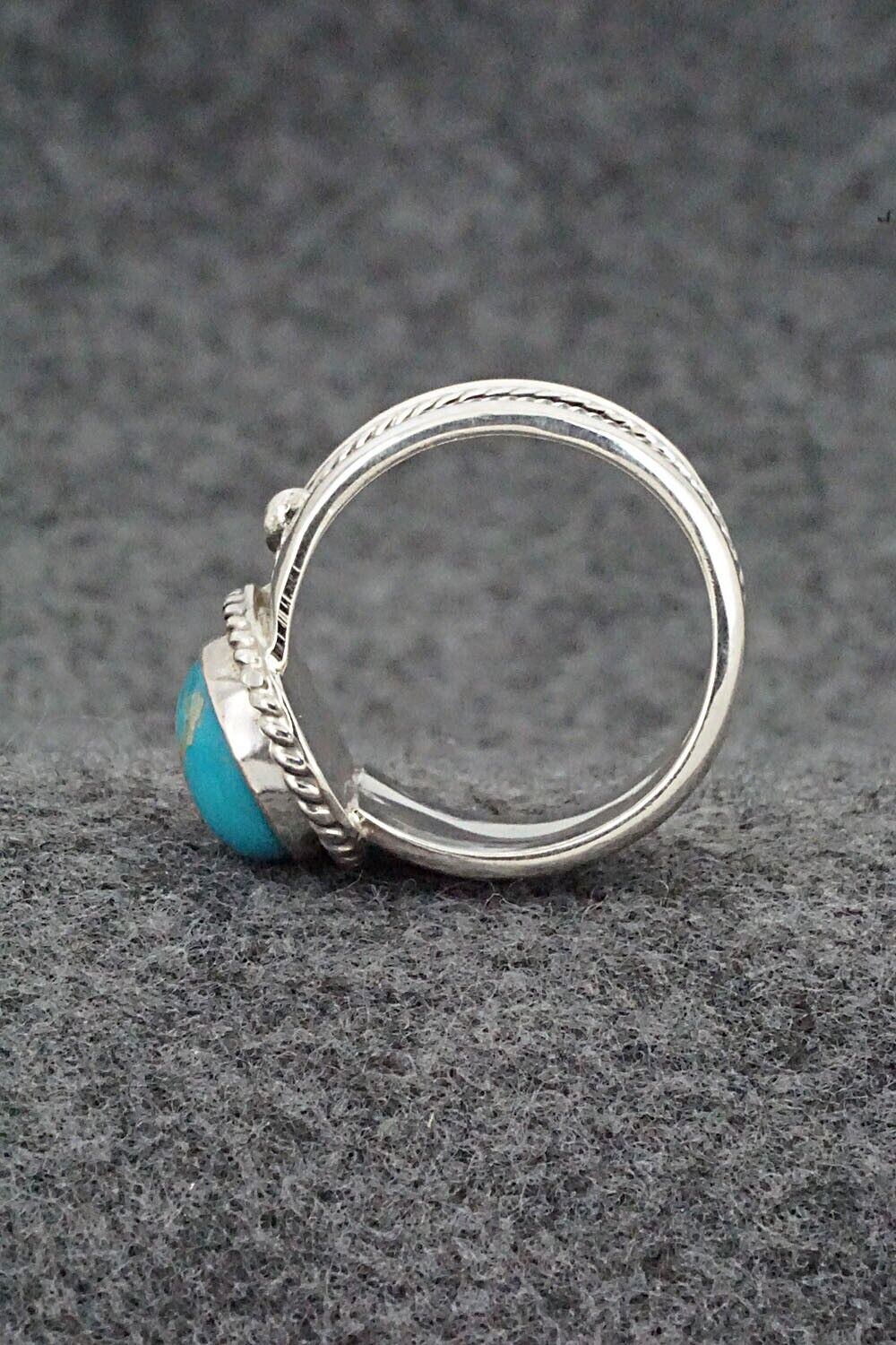 Turquoise & Sterling Silver Ring - Thomas Yazzie - Size 9