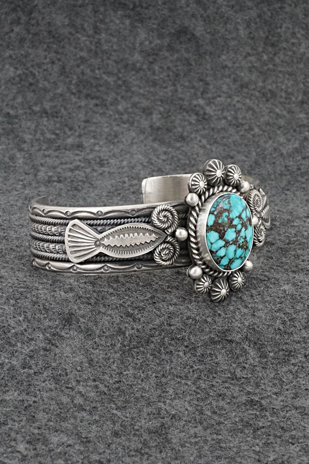 Turquoise & Sterling Silver Bracelet - Michael Calladitto
