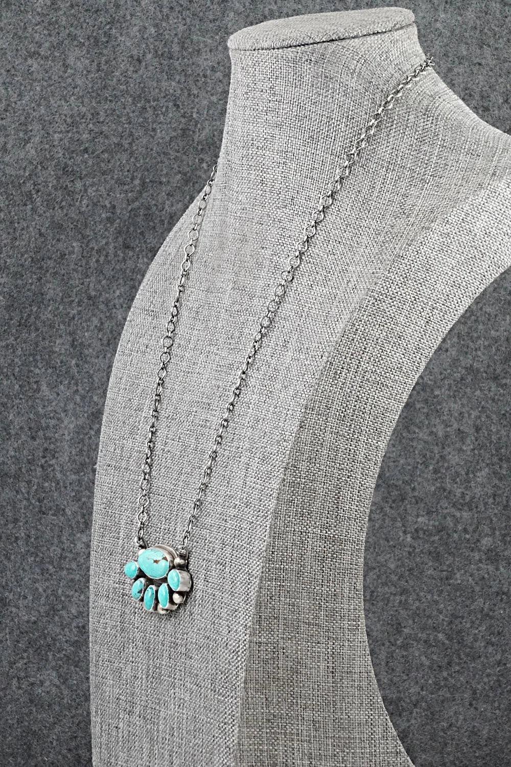 Turquoise & Sterling Silver Necklace - Kathleen Livingston