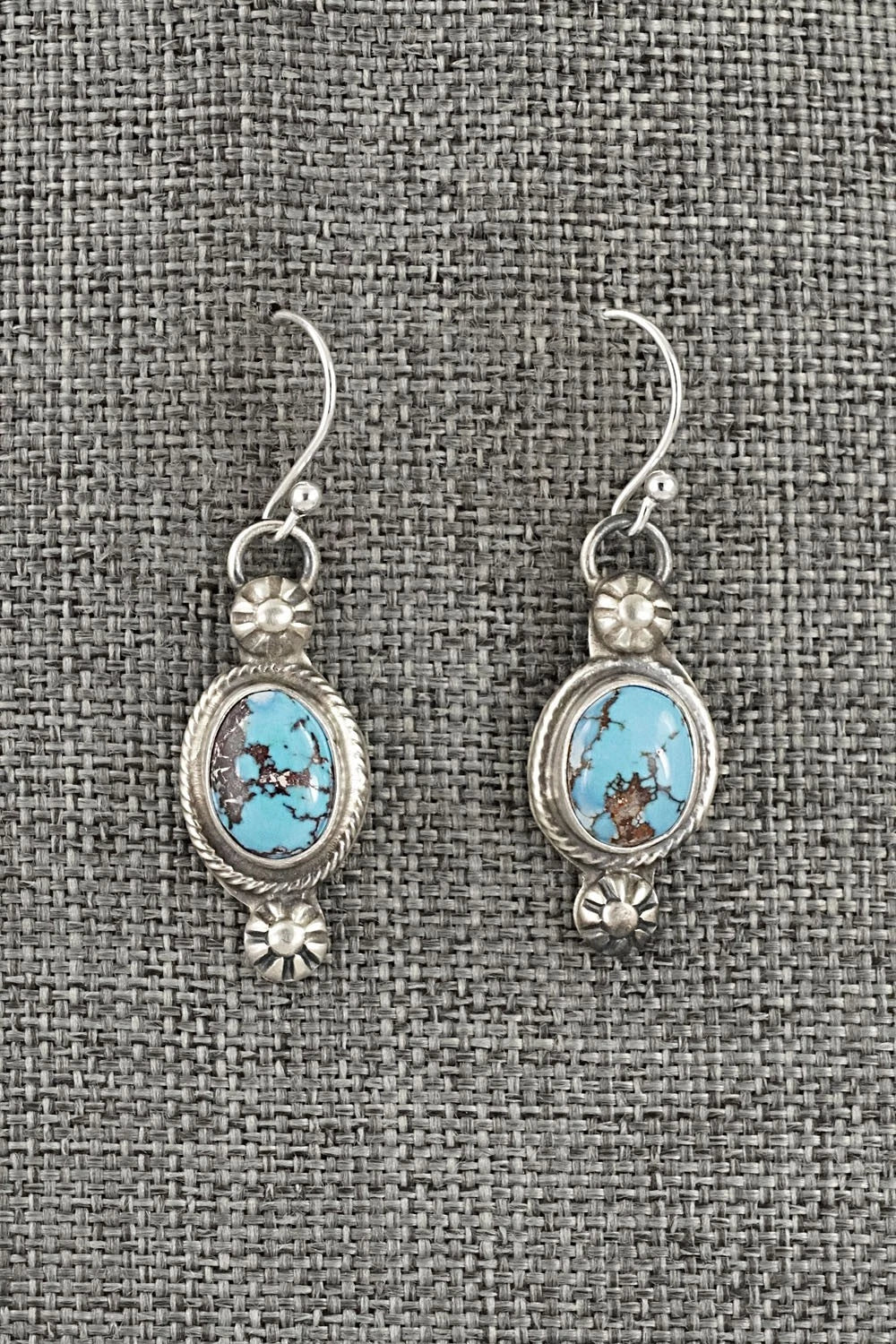 Turquoise & Sterling Silver Necklace and Earrings Set - Kathleen Livingston