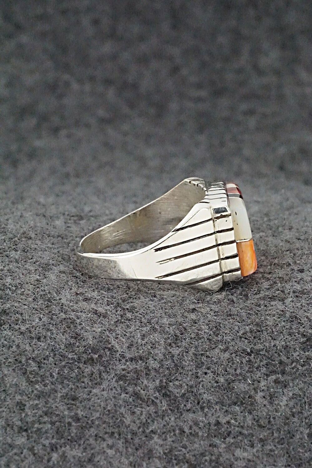 Multi-Stone & Sterling Silver Ring - Trevor Jack - Size 10.25