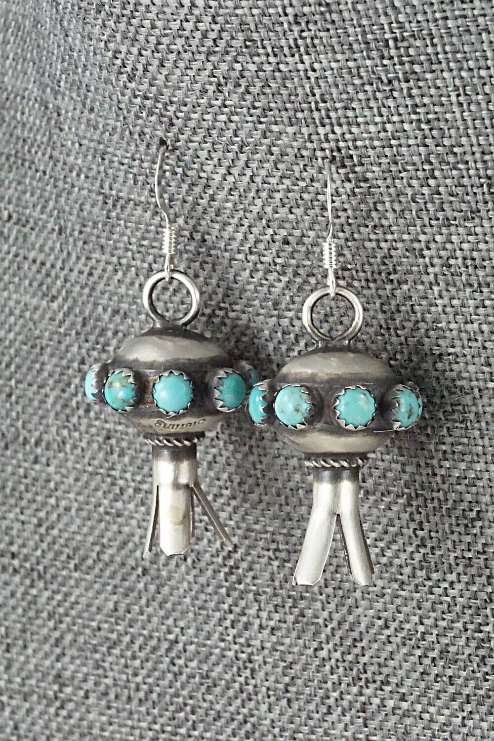 Turquoise & Sterling Silver Earrings - Monica Smith
