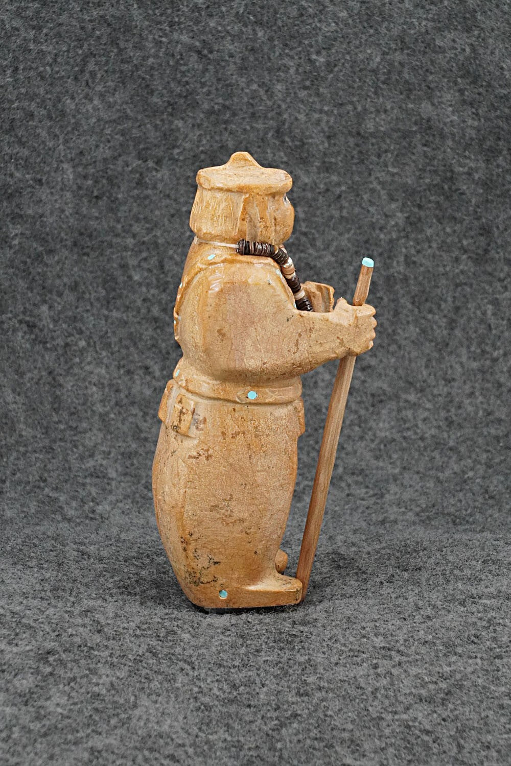 Zuni Man Zuni Fetish Carving - Freddie Leekya