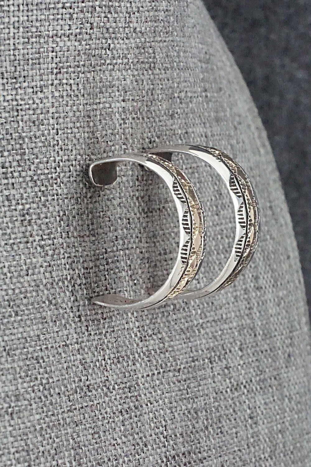 Sterling Silver & Gold Fill Hoop Earrings - Bruce Morgan