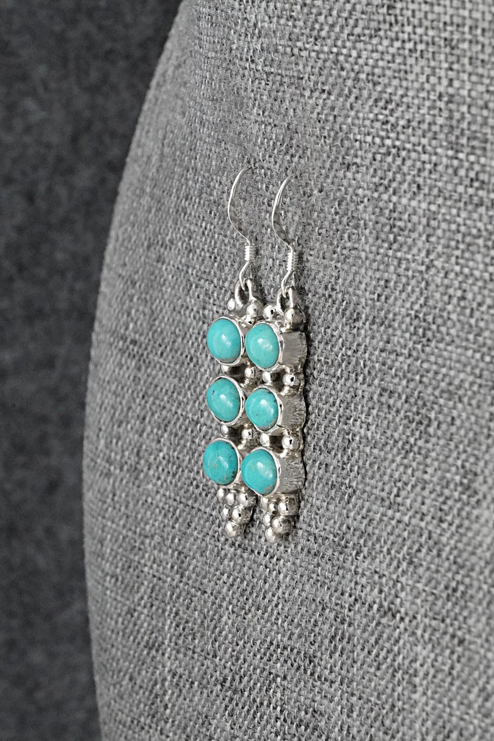 Turquoise & Sterling Silver Earrings - Gary Shorty