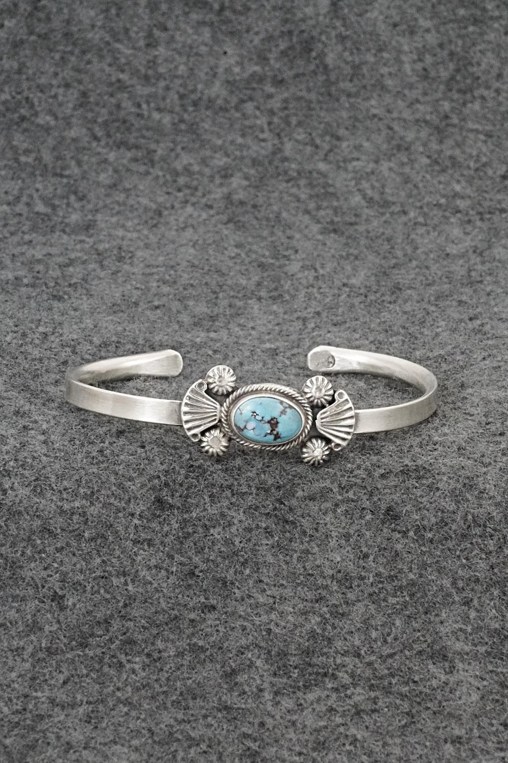 Turquoise & Sterling Silver Bracelet - Genevieve Francisco