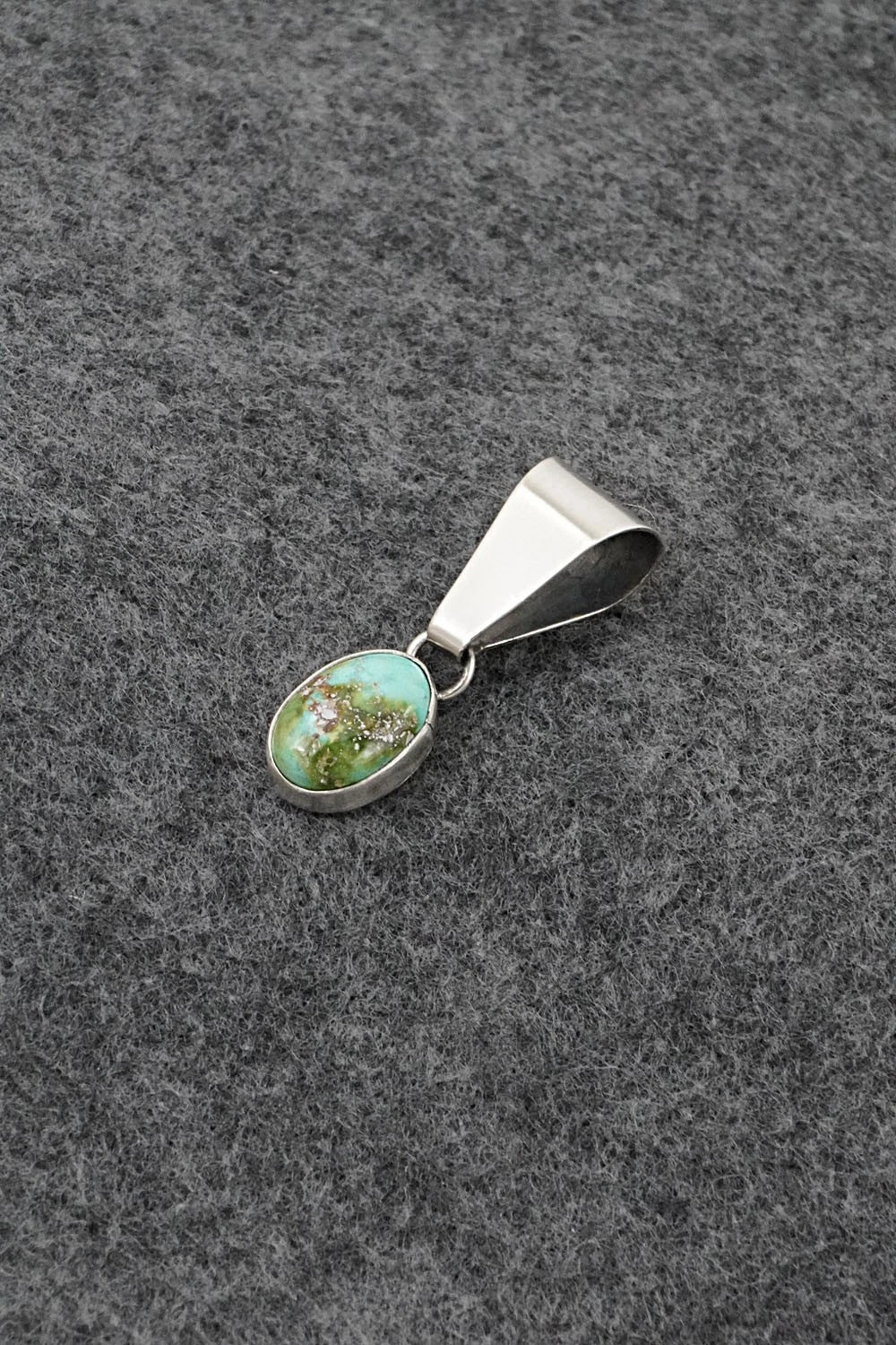 Turquoise & Sterling Silver Pendant - Rosemary Saunders