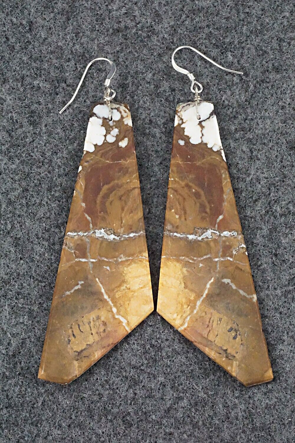 Wild Horse & Sterling Silver Earrings - Francis Garcia