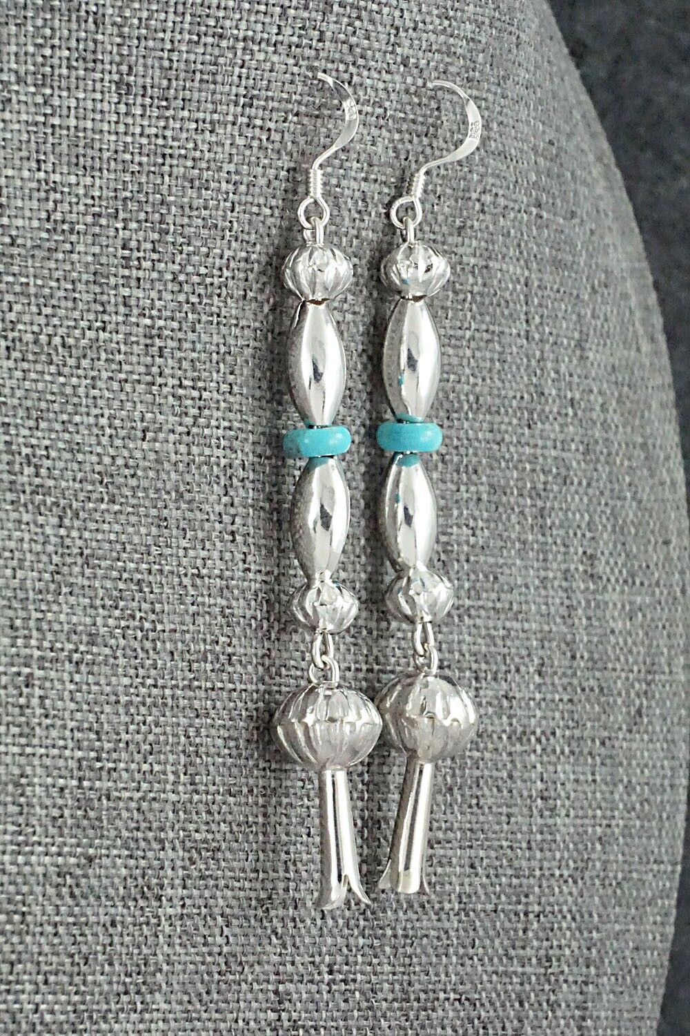 Turquoise & Sterling Silver Earrings - Presley Haley