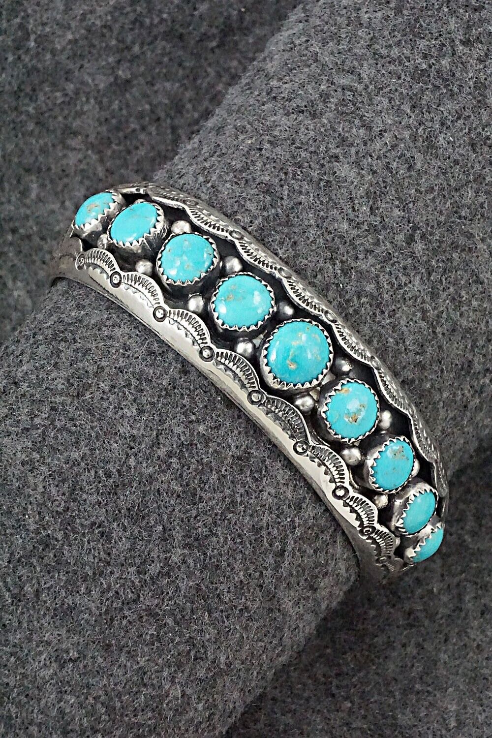 Turquoise & Sterling Silver Bracelet - Wilbert Muskett Sr.