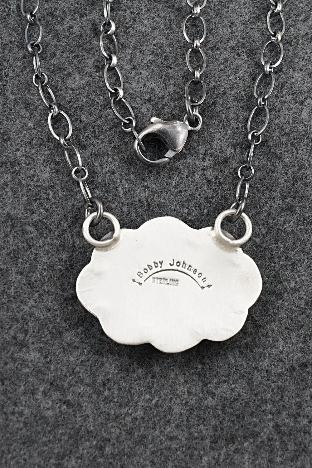 Turquoise & Sterling Silver Necklace - Bobby Johnson