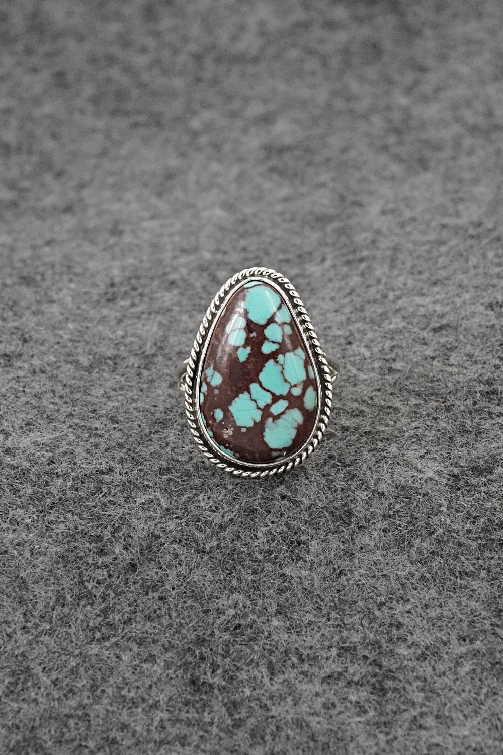 Turquoise & Sterling Silver Ring - Eugene Gruber - Size 6