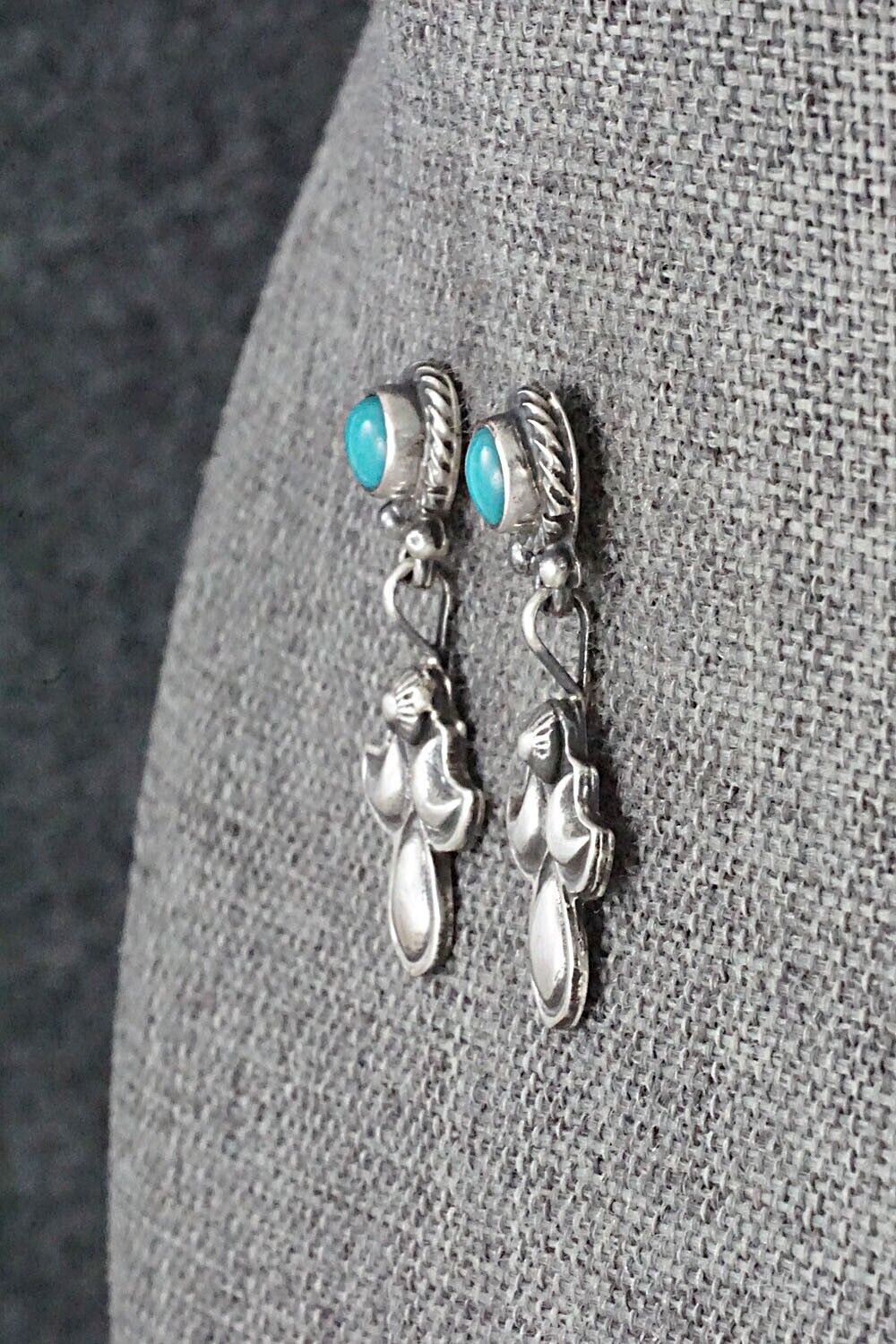 Turquoise & Sterling Silver Earrings - Annie Spencer