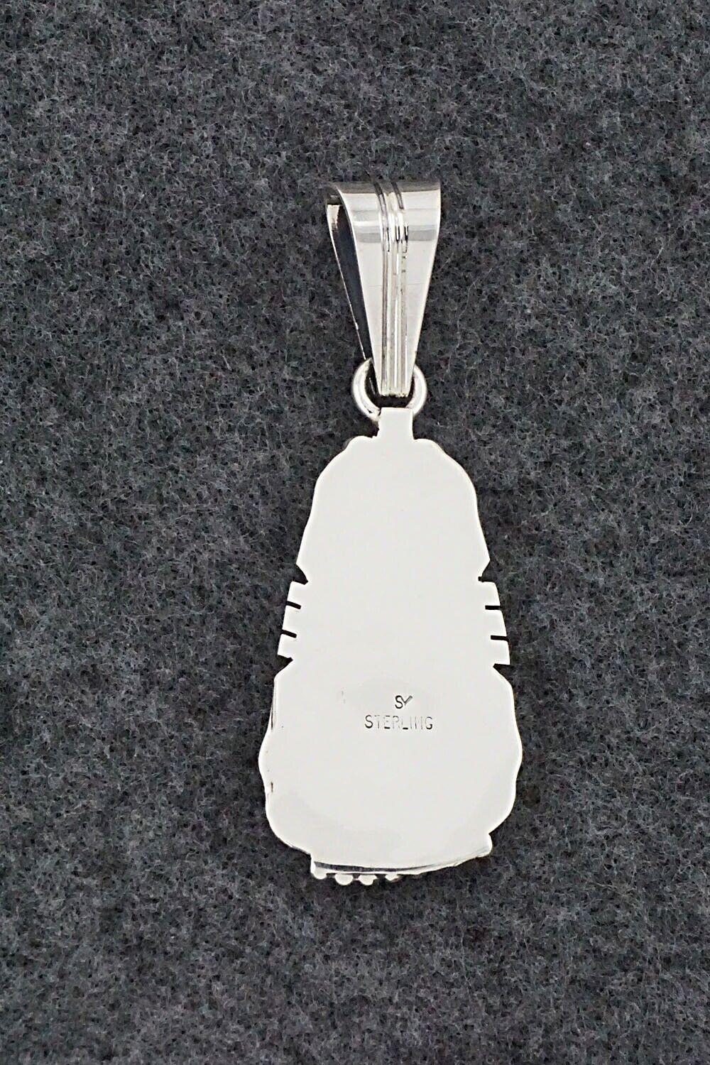 White Buffalo & Sterling Silver Pendant - Samuel Yellowhair