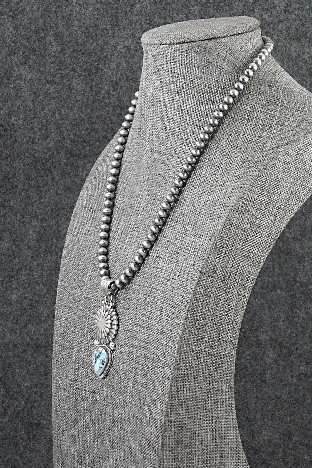 Turquoise & Sterling Silver Necklace - Sharon McCarthy