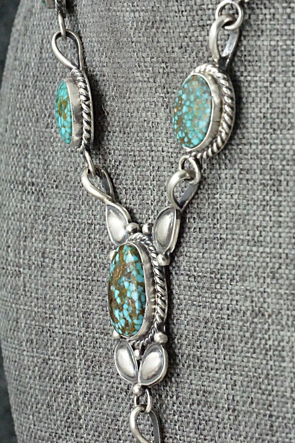 Turquoise & Sterling Silver Necklace - Derrick Gordon