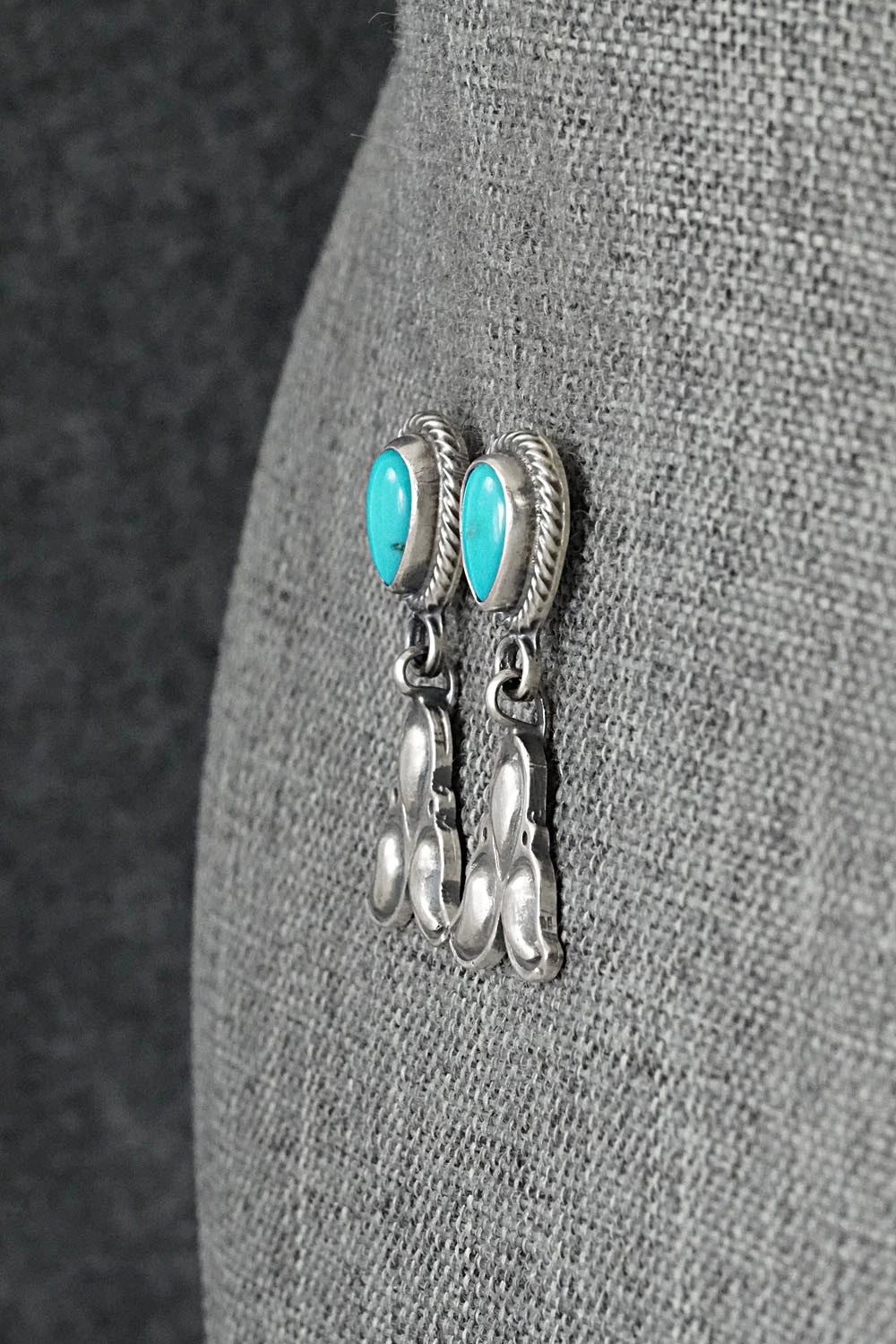 Turquoise & Sterling Silver Earrings - Sharon McCarthy