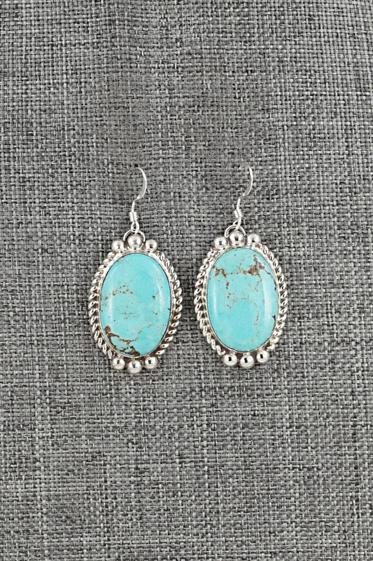 Turquoise & Sterling Silver Earrings - Antwone Brown