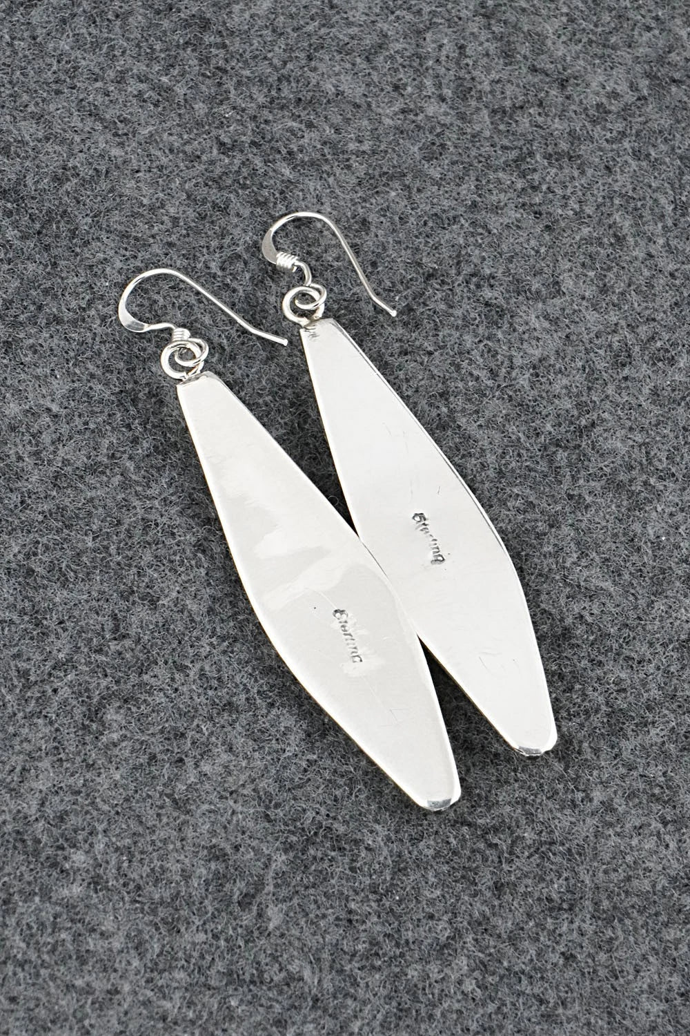 Turquoise, Coral & Sterling Silver Earrings - Paul Largo