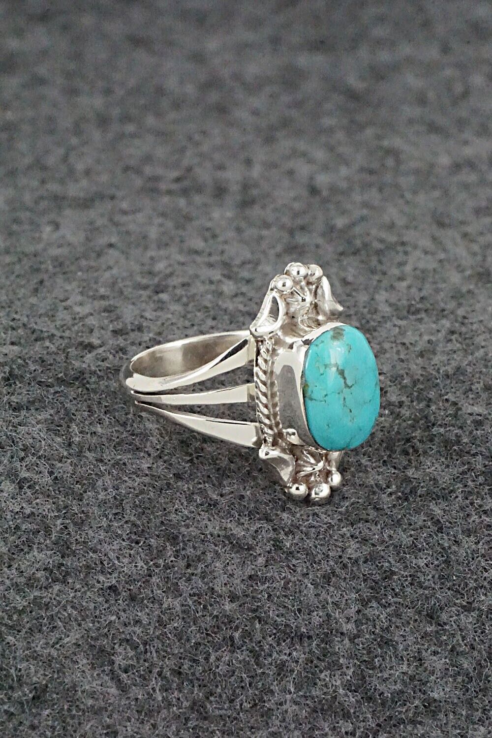 Turquoise & Sterling Silver Ring - Theresa Smith - Size 6.5