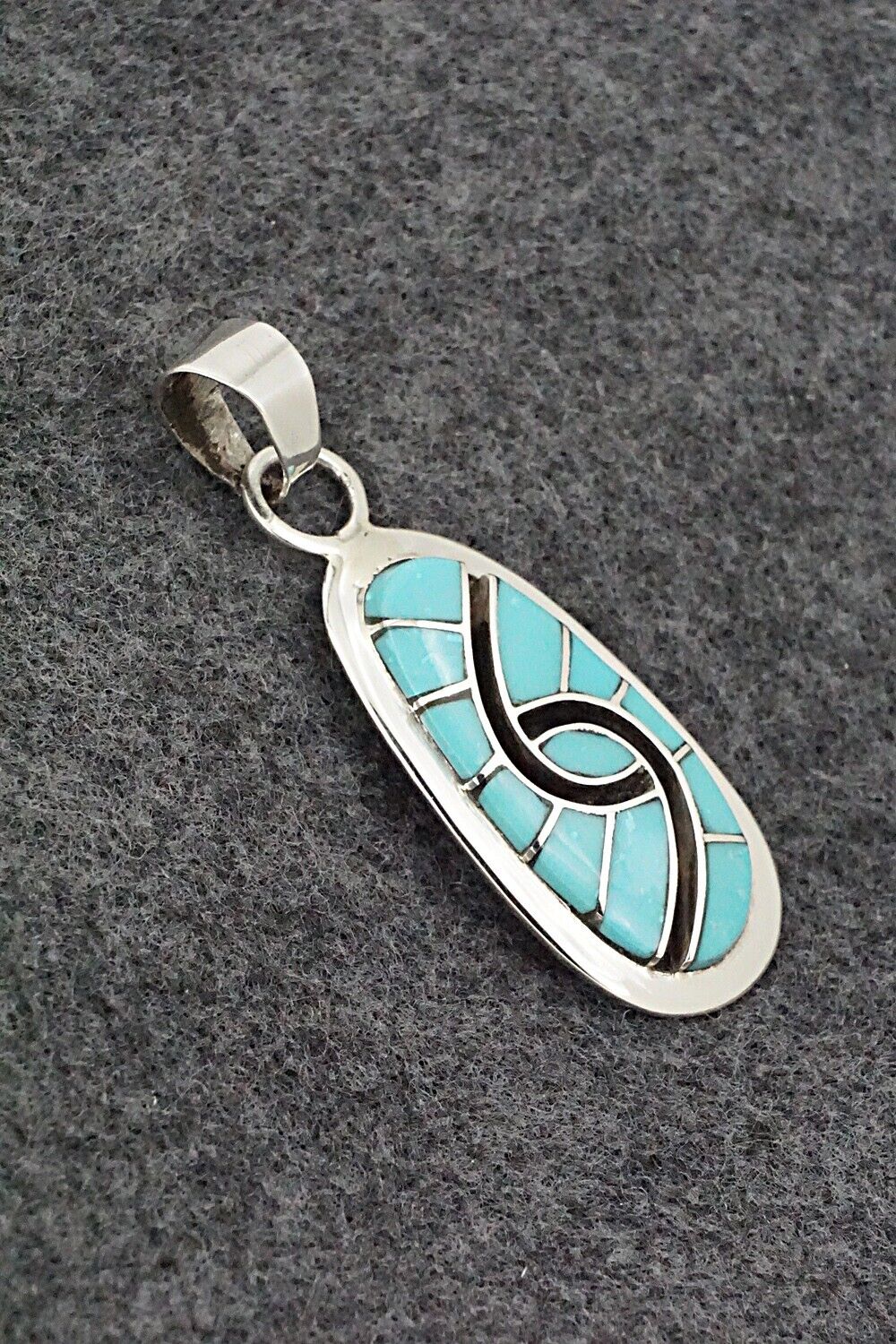 Turquoise & Sterling Silver Pendant - Amy Wesley