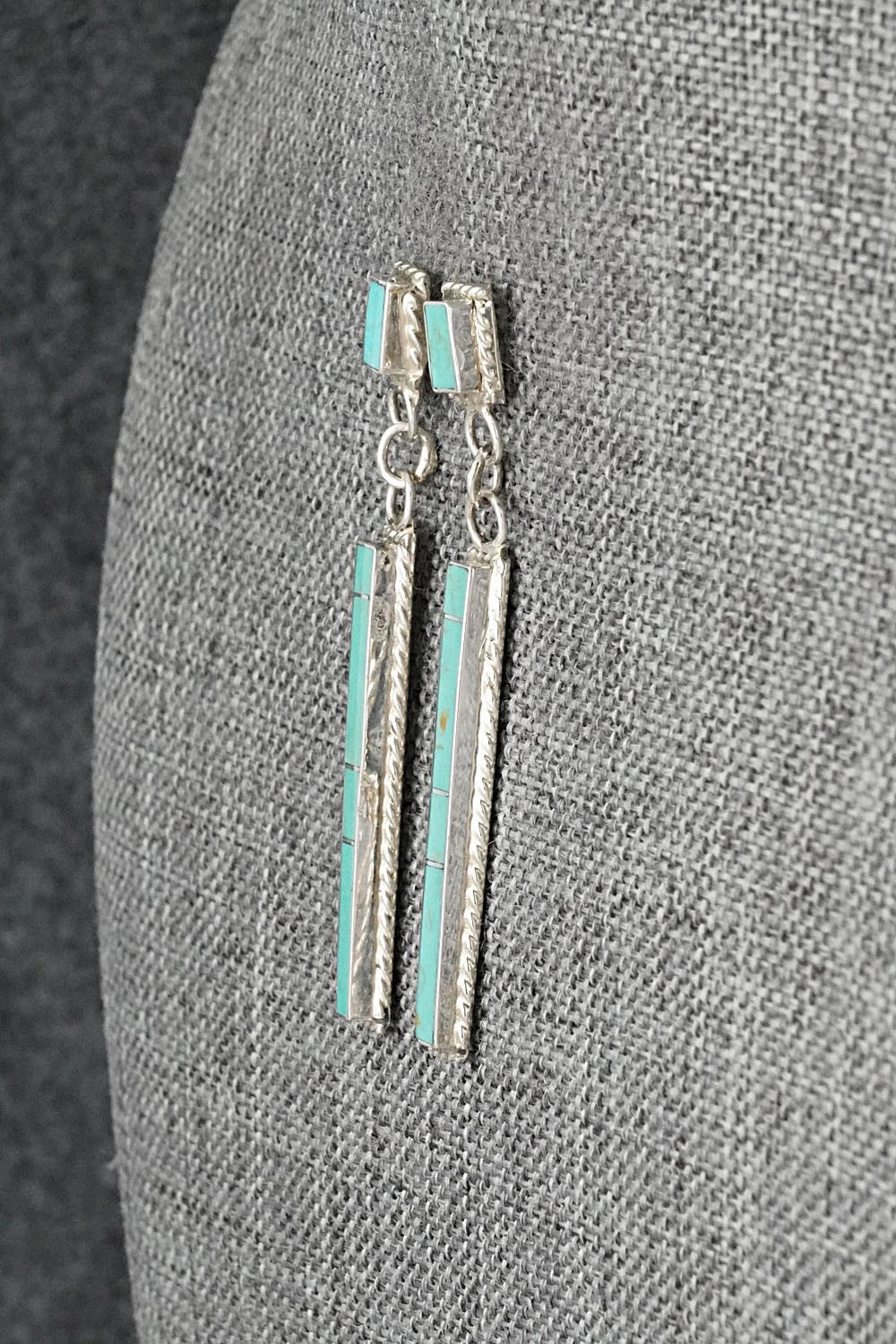 Turquoise & Sterling Silver Earrings - Ricky Booqua