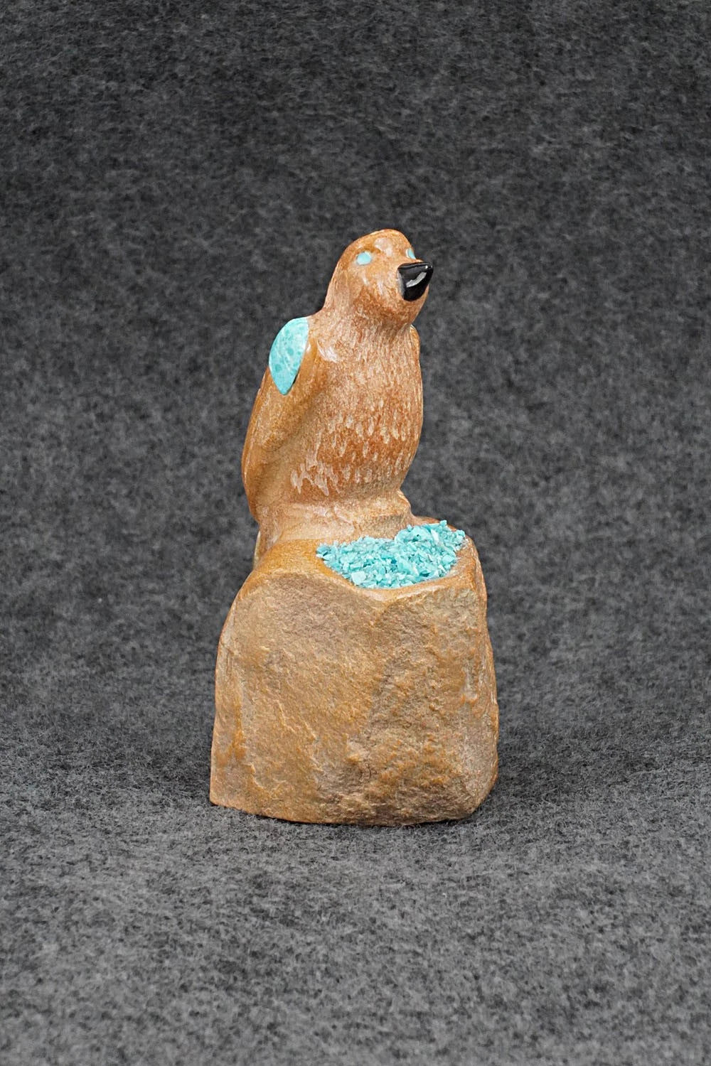 Quail Zuni Fetish Carving - Freddie Leekya
