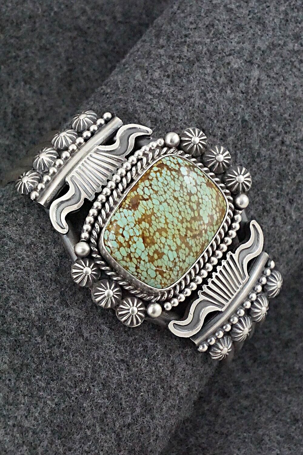 Turquoise & Sterling Silver Bracelet - Michael Calladitto