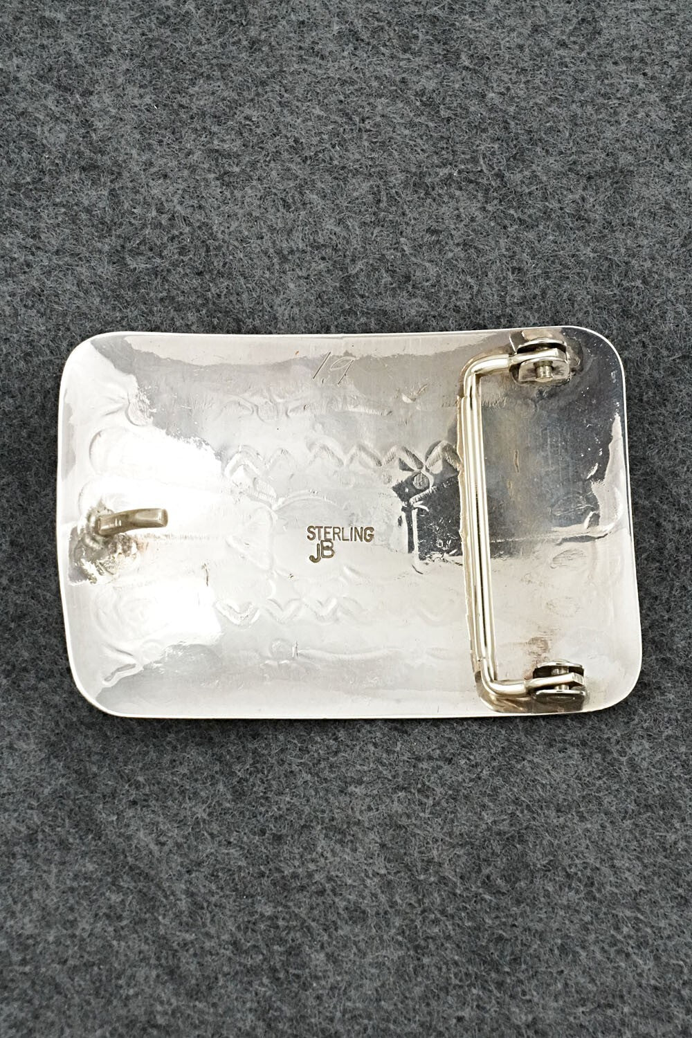 Turquoise & Sterling Silver Belt Buckle - Jolene Begay