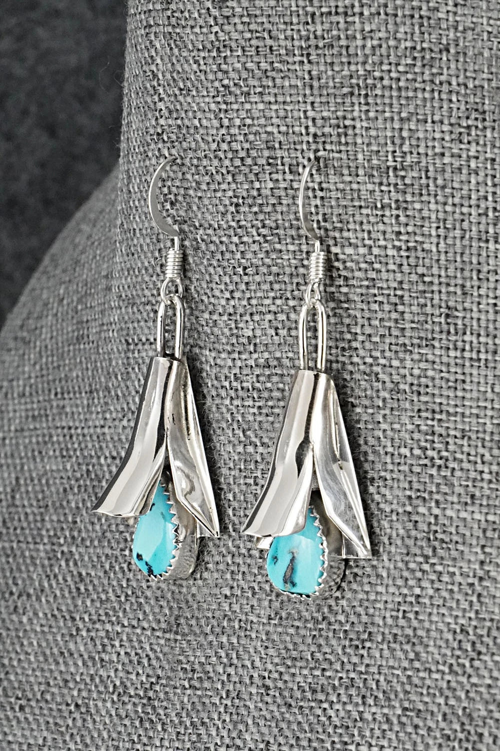 Turquoise & Sterling Silver Squash Blossom Set - Louise Yazzie