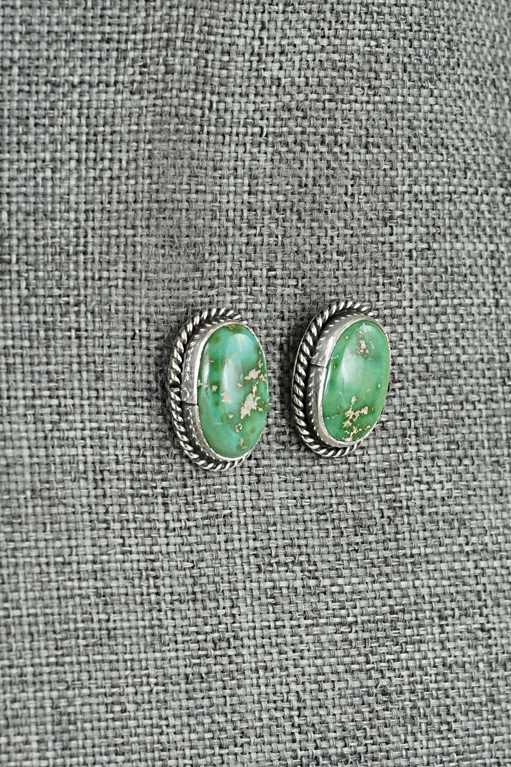 Turquoise & Sterling Silver Earrings - Rosemary Saunders