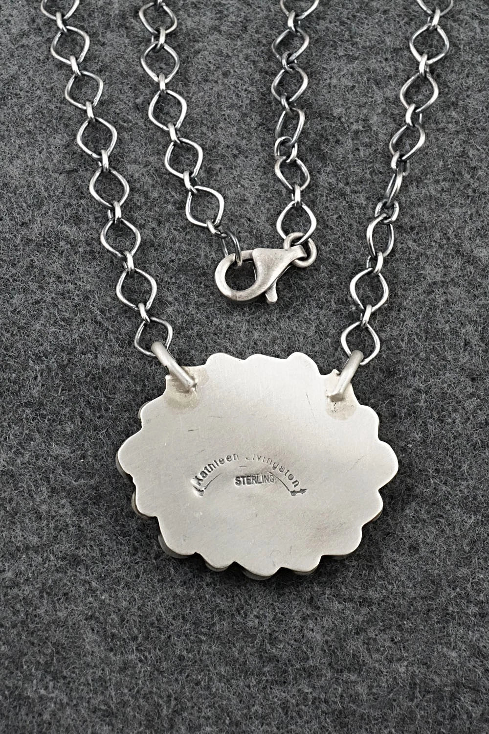 Turquoise & Sterling Silver Necklace - Kathleen Livingston