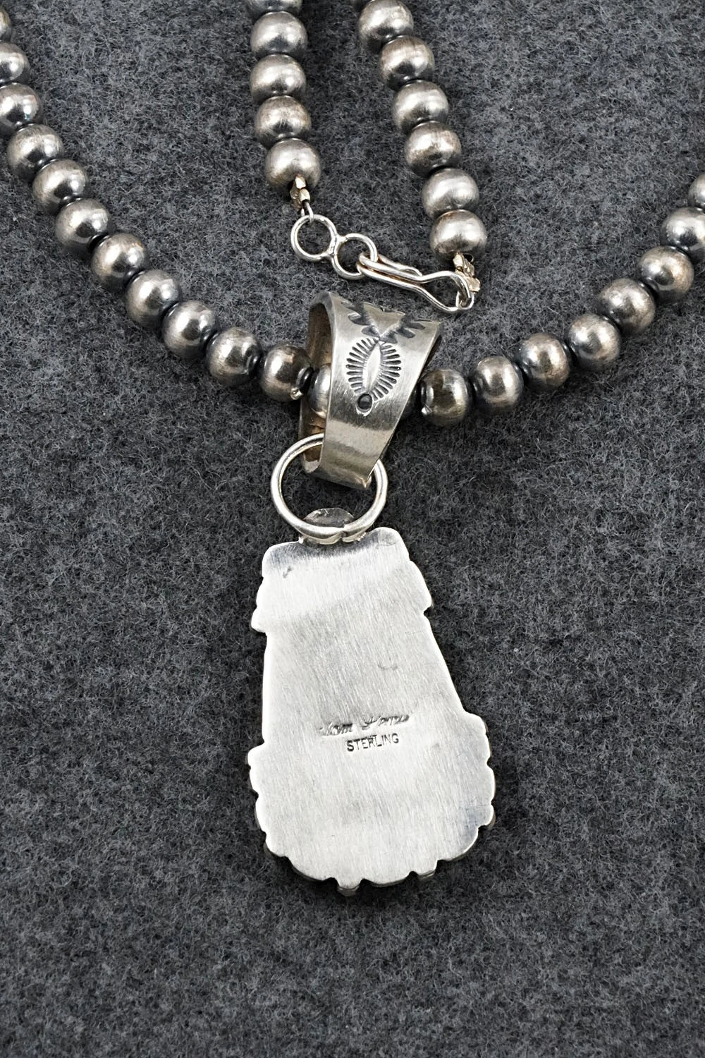 Turquoise & Sterling Silver Necklace - Tom Lewis